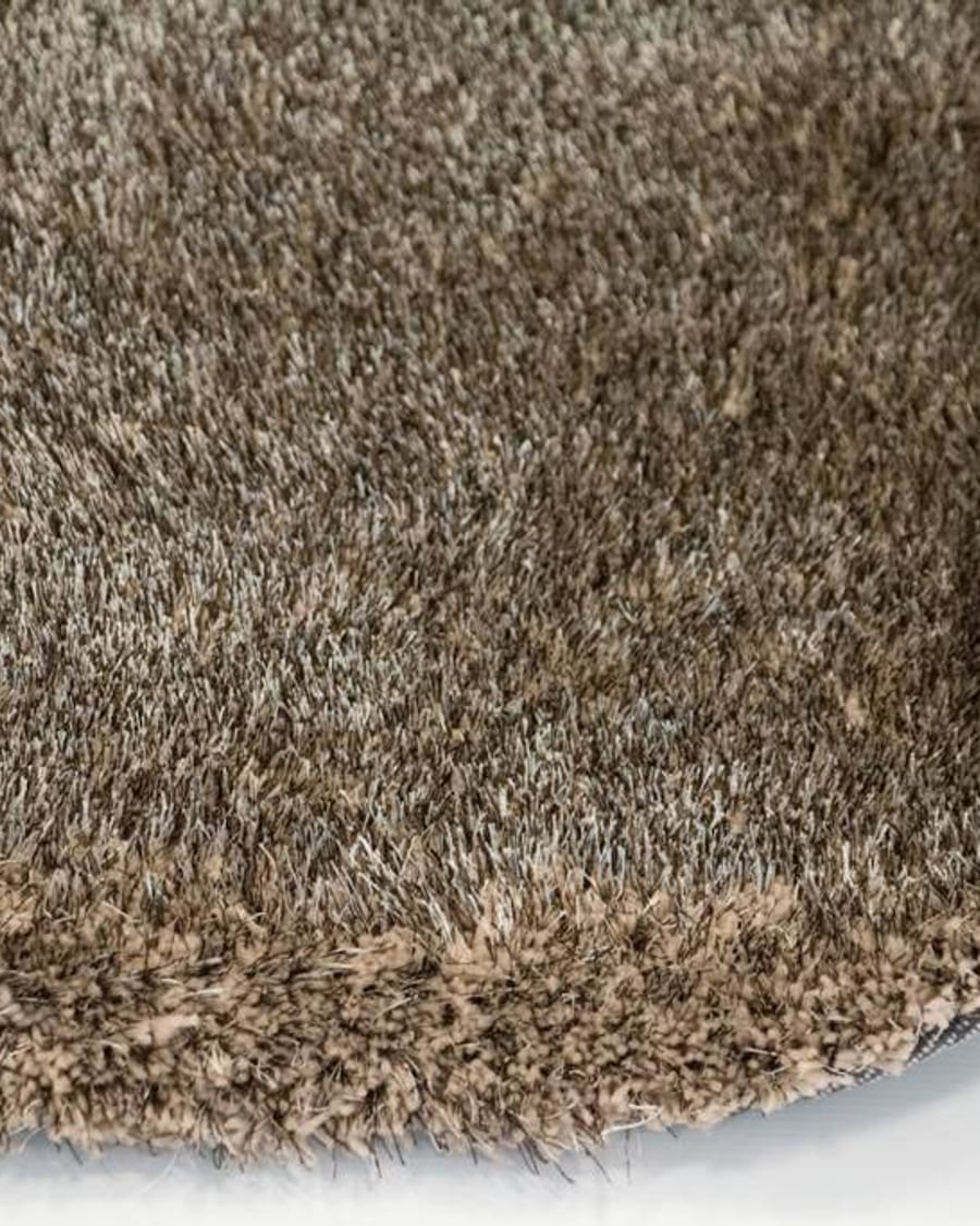 Ross 16 - Rond vloerkleed in beige/grijs
