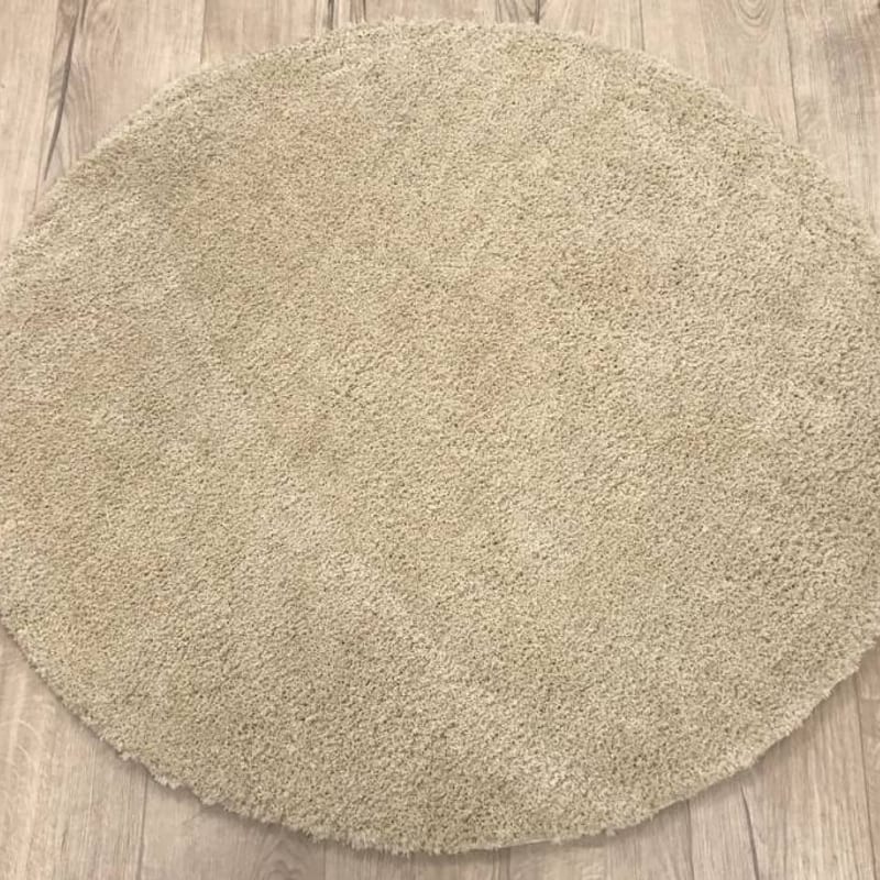 Destino 12 - Rond hoogpolig vloerkleed in Beige kleursamenstelling