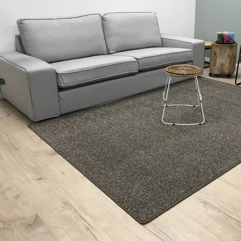 Tore 17 - IJzersterk vloerkleed in Bruin/Grijze kleursamenstelling