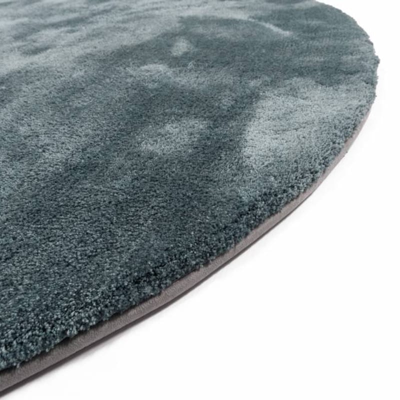 Sandro 32 - Rond hoogpolig vloerkleed in Faded Green
