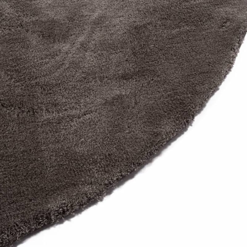 Sandro 23 - Rond hoogpolig vloerkleed in Wolf Grey