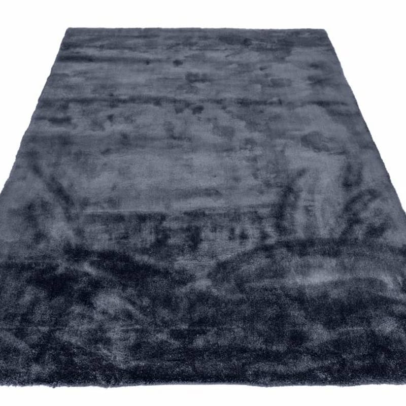 Sandro 24 - Modern hoogpolig vloerkleed in Intense Grey kleursamenstelling