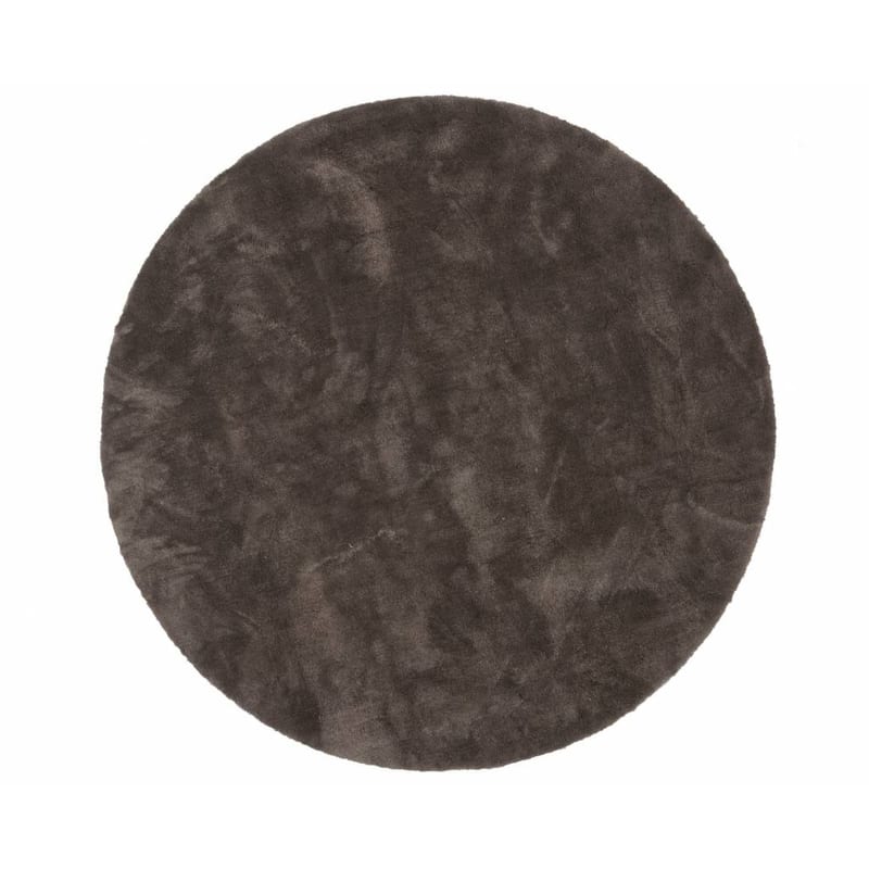 Sandro 23 - Rond hoogpolig vloerkleed in Wolf Grey