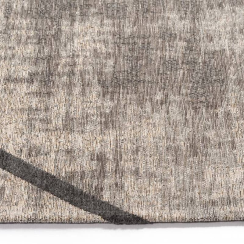 Hailey 23 - Prachtig geometrisch vloerkleed in steengrijs en grijsblauwe kleurstelling