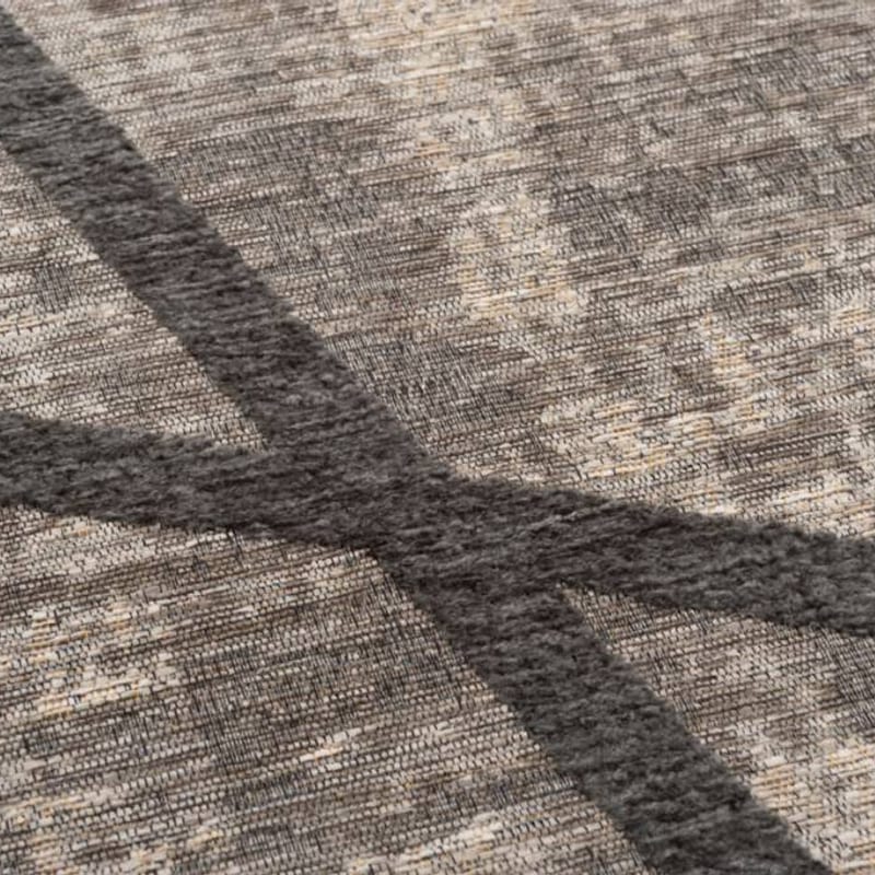 Hailey 23 - Prachtig geometrisch vloerkleed in steengrijs en grijsblauwe kleurstelling