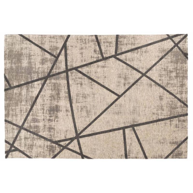 Hailey 23 - Prachtig geometrisch vloerkleed in steengrijs en grijsblauwe kleurstelling