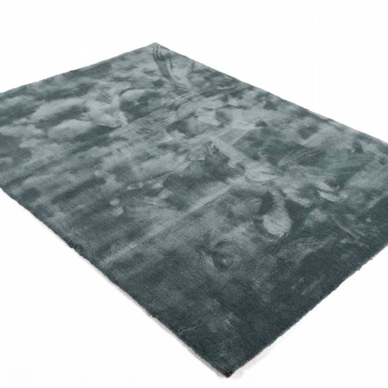 Sandro 32 - Hoogpolig vloerkleed in Faded Green