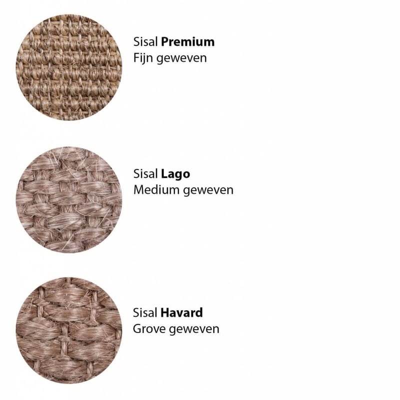 Premium 15 - Prachtig sisal vloerkleed in het Oranje/Bruin met bijpassende band