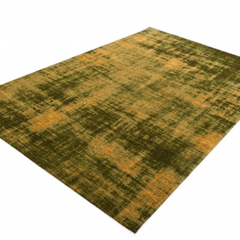 Réal 52 - Zeer uniek vintage vloerkleed met schitterende Groene garen