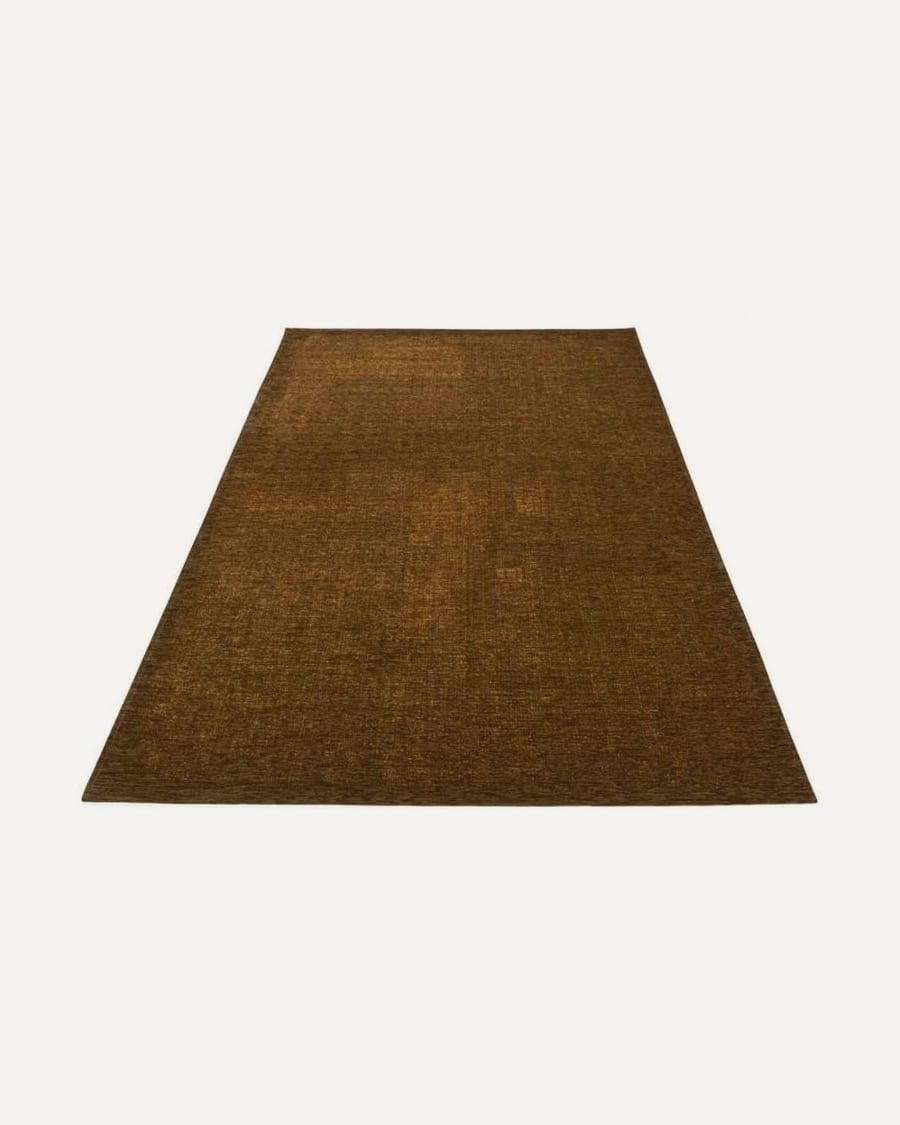Mace 54 - Vintage vloerkleed in olijfgroene kleurstelling