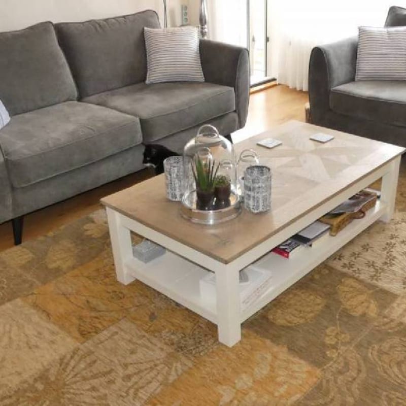 Chatel 13 - Prachtig patchwork vloerkleed in beige kleuren