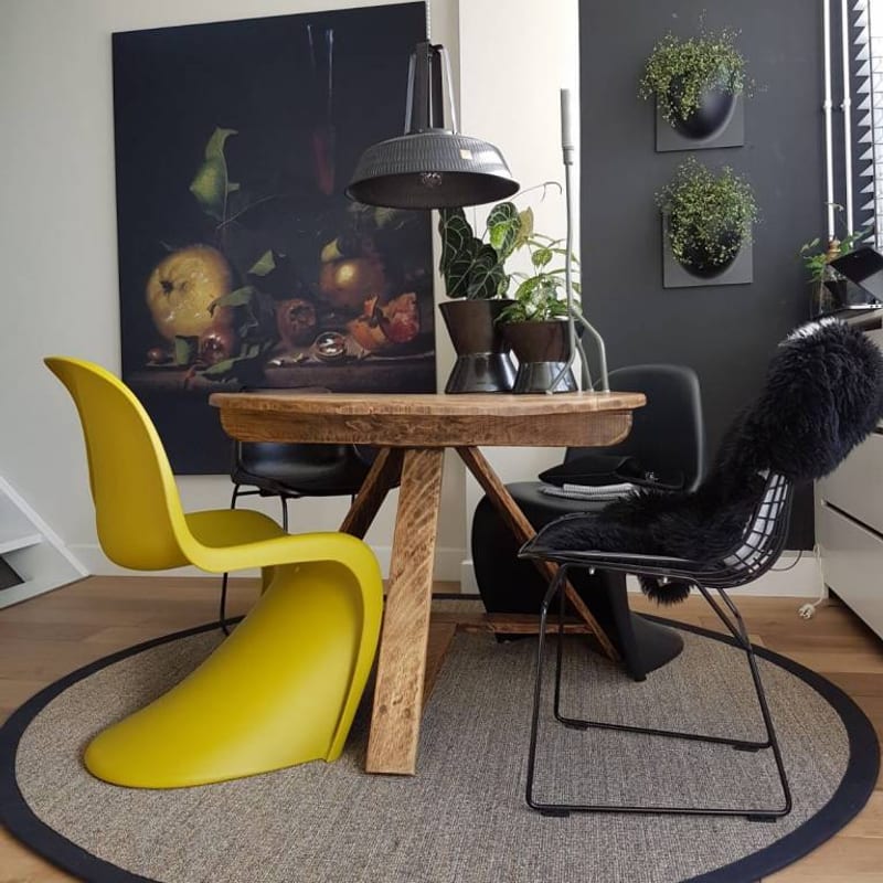 Premium 16 - Rond sisal vloerkleed in natuurlijk kleurstelling.