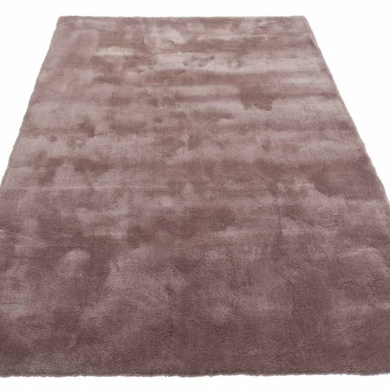Sandro 15 - Modern hoogpolig vloerkleed in bruin/grijs