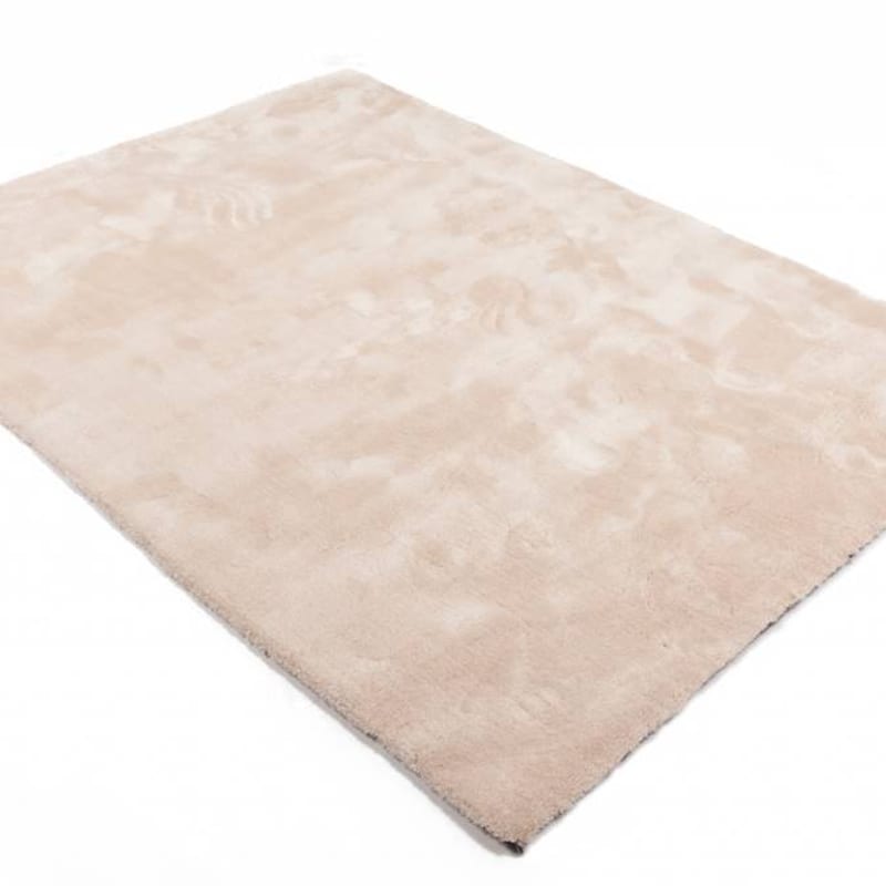 Sandro 11 - Hoogpolig vloerkleed in Ivory White
