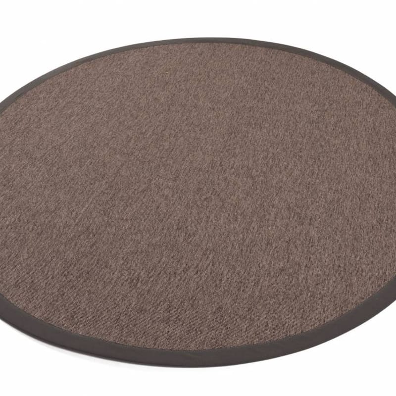 Sisal Outdoor 23 - Rond sisal vloerkleed voor buiten in gemêleerd antraciet/bruin