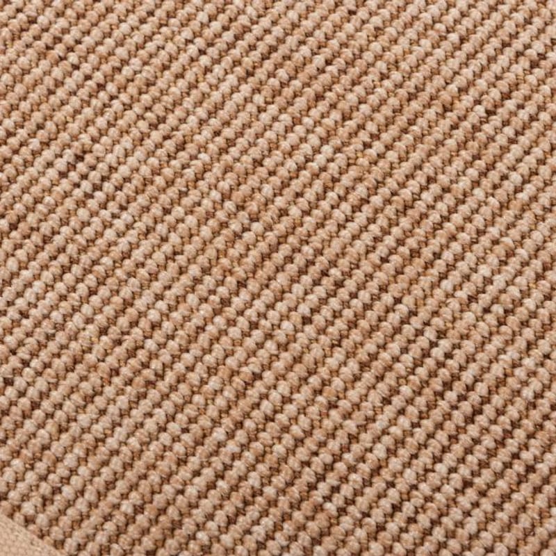 Sisal Outdoor 13 - Rond sisal vloerkleed voor buiten in beige met crème band