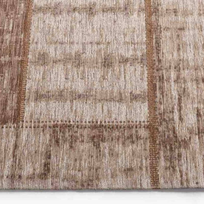 Enzo 12 - Vintage patchwork vloerkleed in Licht bruin