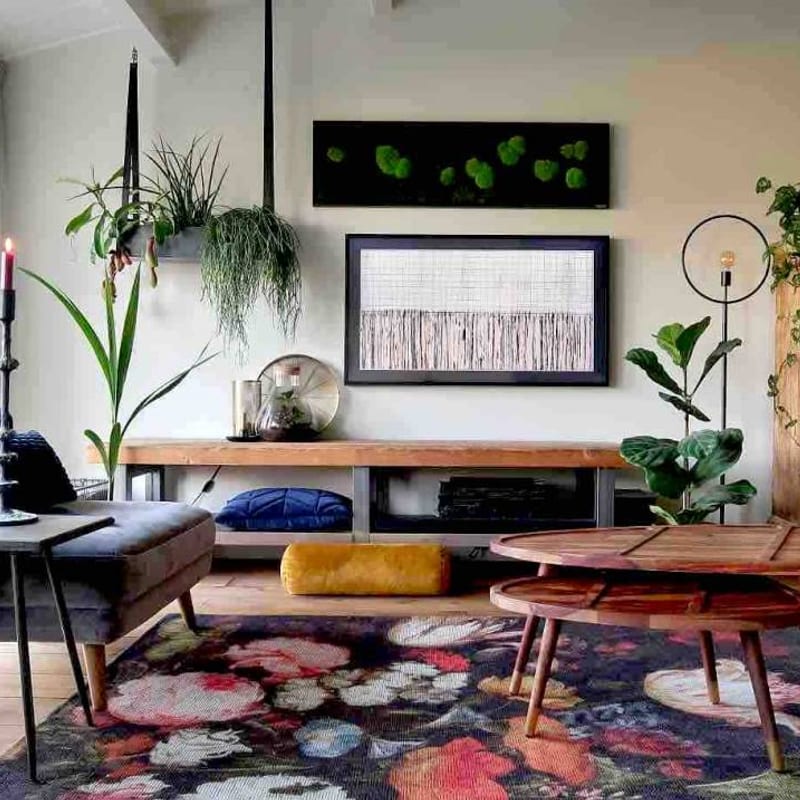 Viola - Design vloerkleed met Bloemenprint 