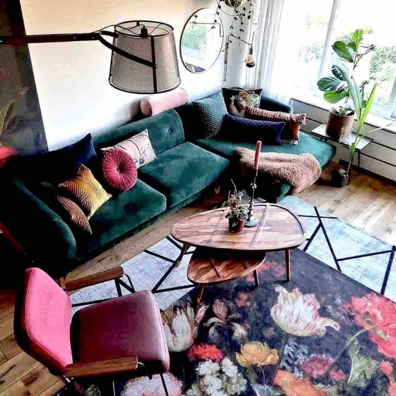 Viola - Design vloerkleed met Bloemenprint 