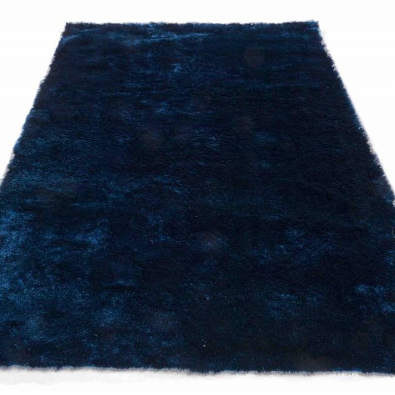 Reef 35 - Hoogpolig vloerkleed in diepe Blauw tinten