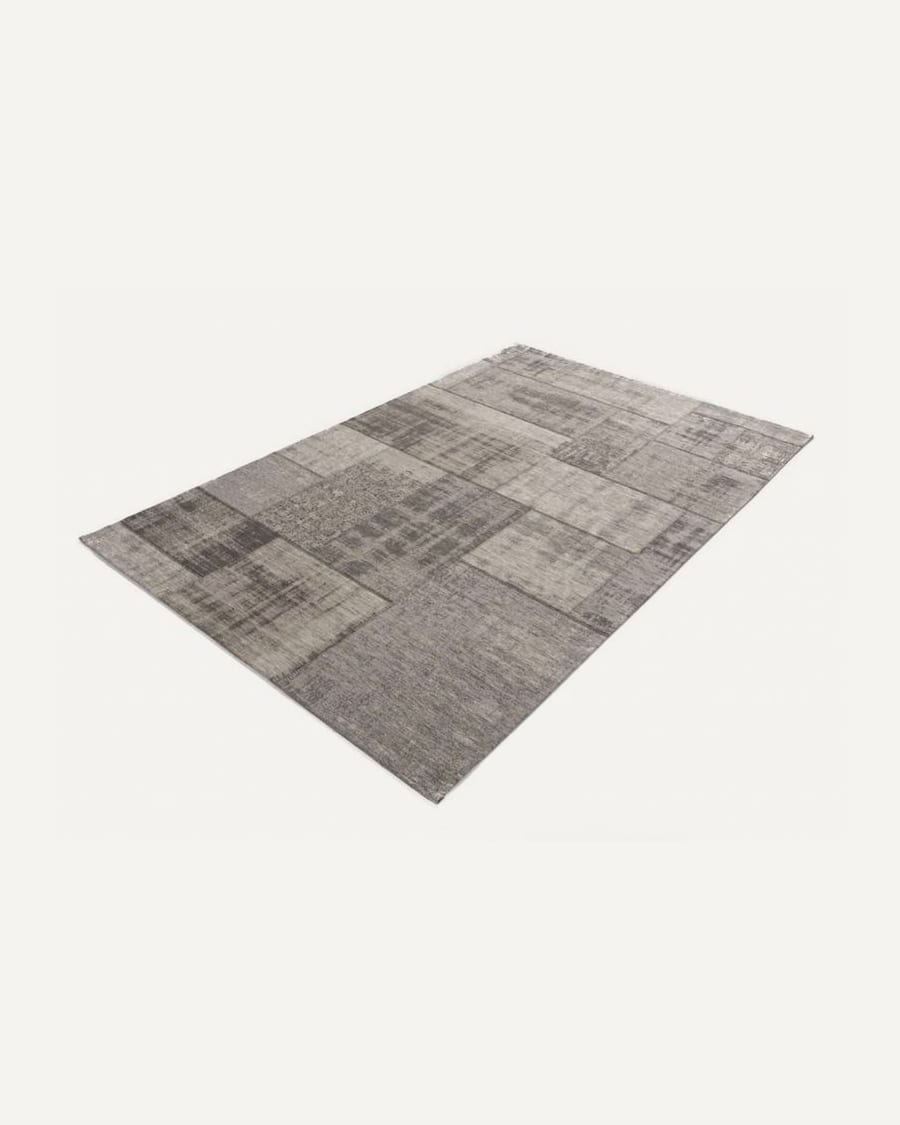 Pognum 24 - Uniek vintage vloerkleed in grijze kleurstelling