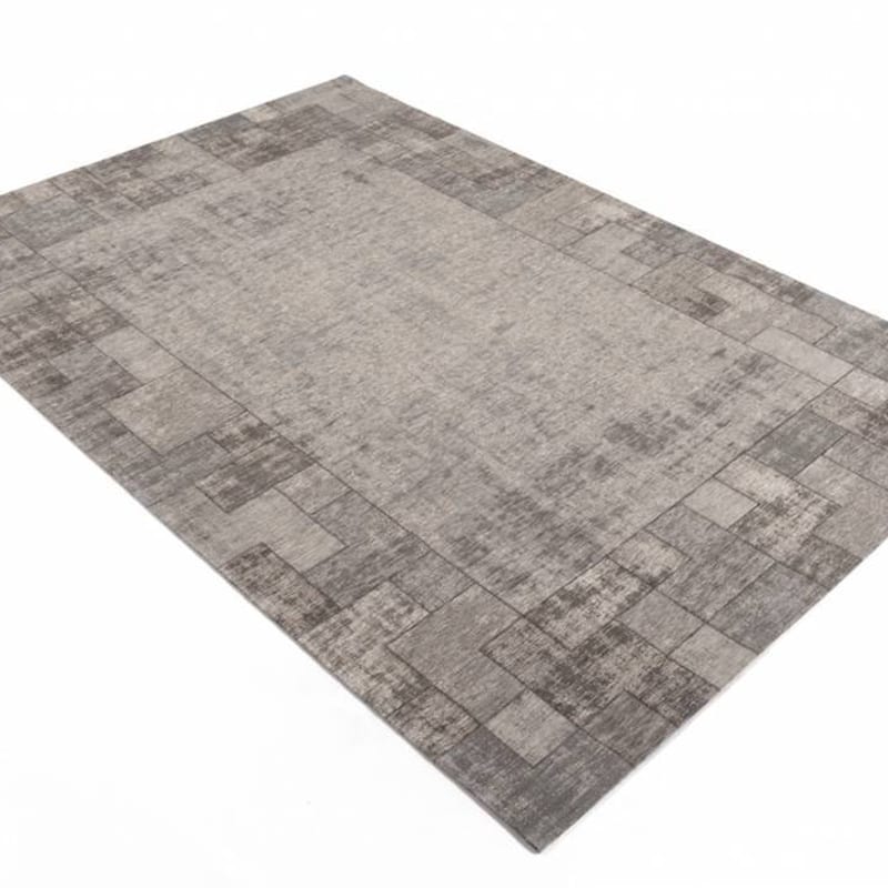 Gaia 23 - Vintage vloerkleed in Grijze kleurstelling