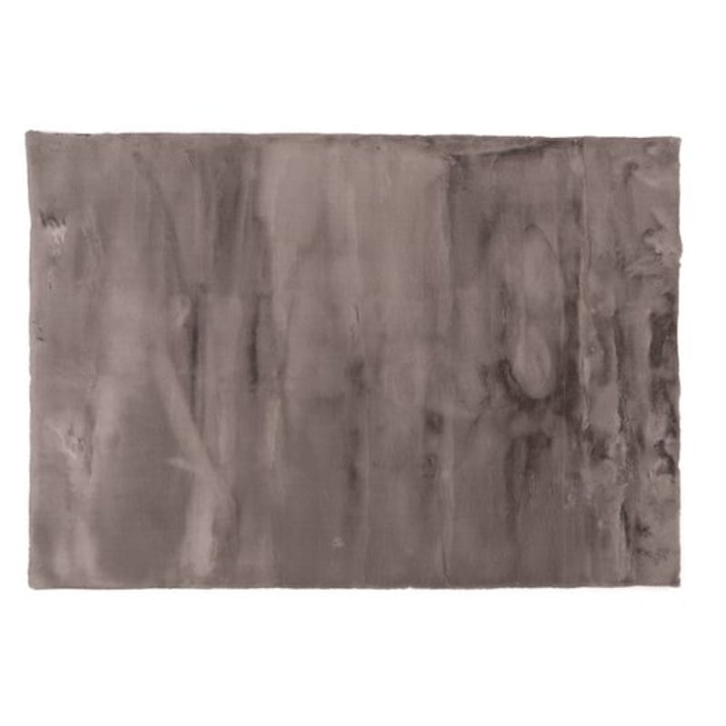 Fay Soft Dark Grey - zacht hoogpolig vloerkleed in donkergrijs