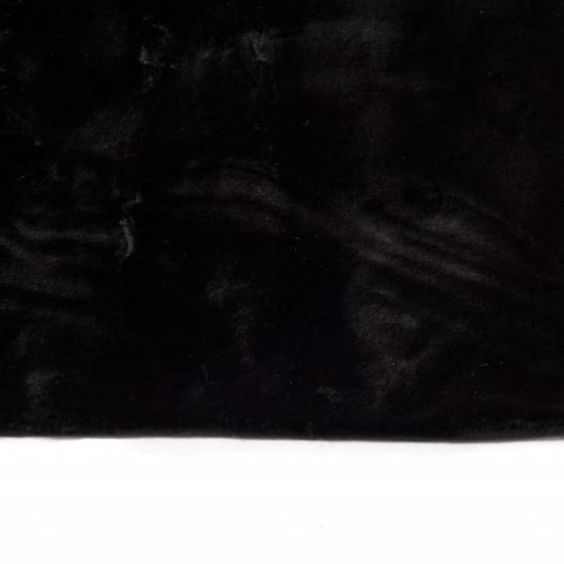 Fay Soft Black - zacht hoogpolig vloerkleed in zwart