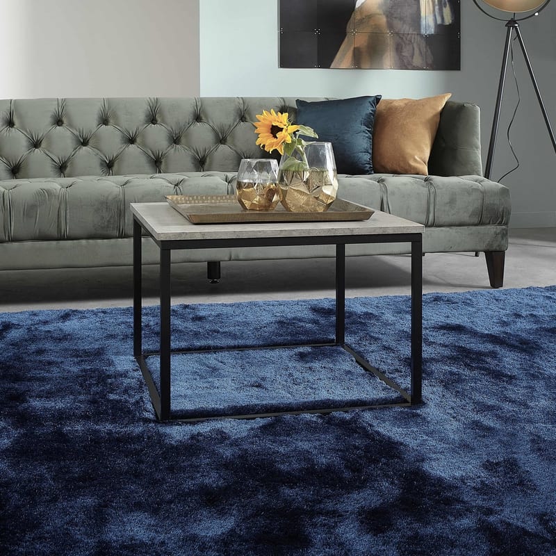 Reef 35 - Hoogpolig vloerkleed in diepe Blauw tinten