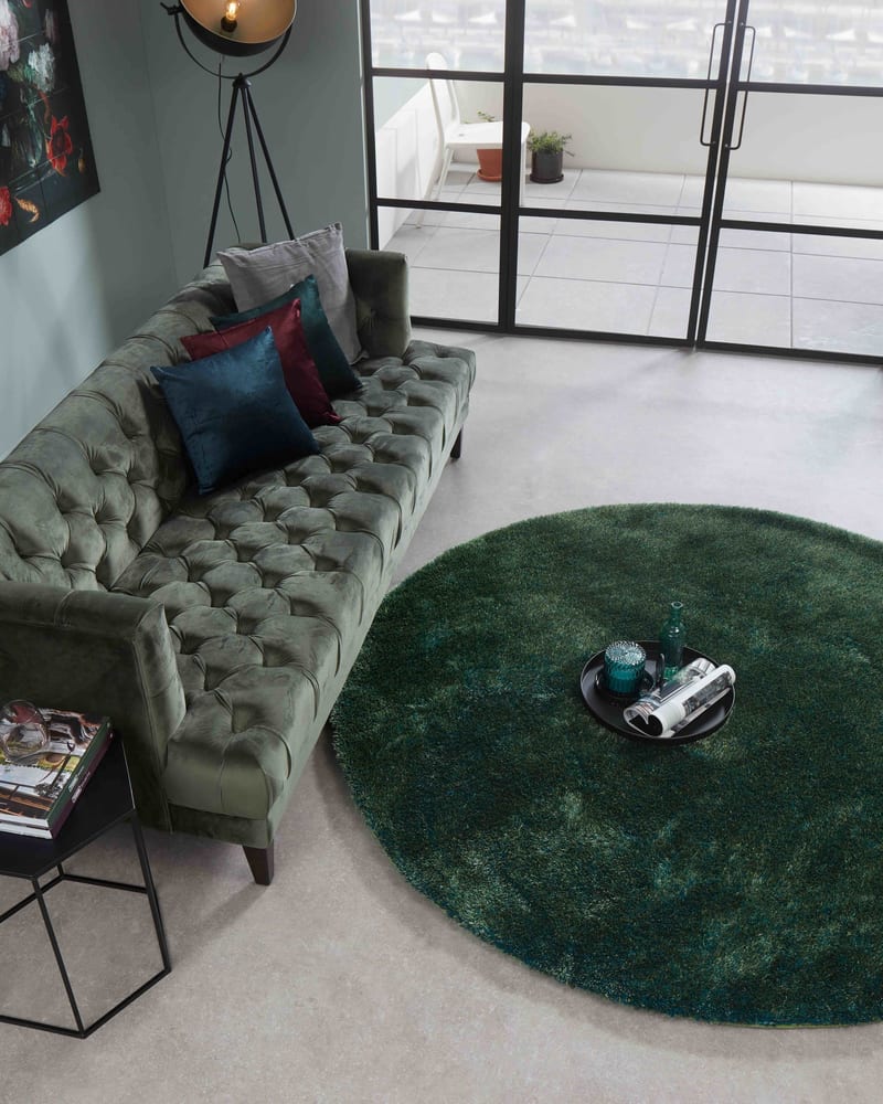 Floorpassion Ross 53 - Rond hoogpolig vloerkleed