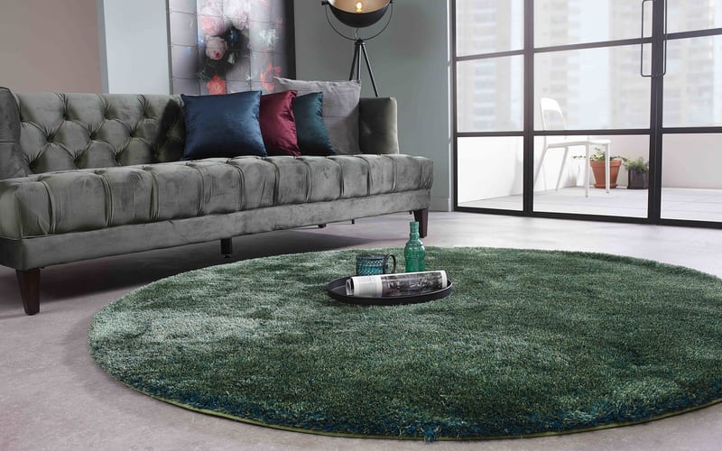 Ross 53 - Rond hoogpolig vloerkleed