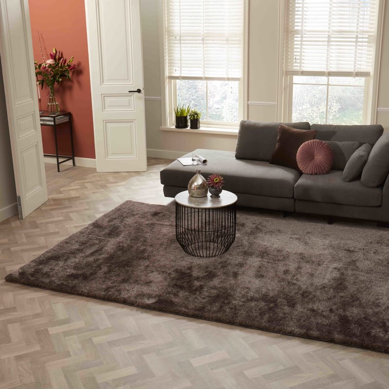 Reef 15 - Hoogpolig vloerkleed in het Grey Brown