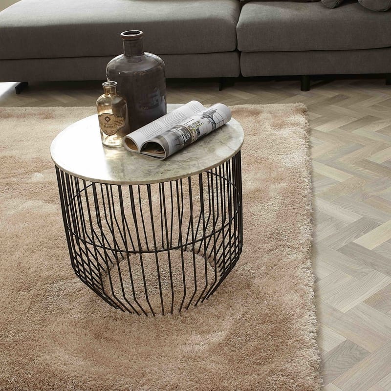 Ross 13 - Prachtig hoogpolig vloerkleed in beige/bruine kleursamenstelling