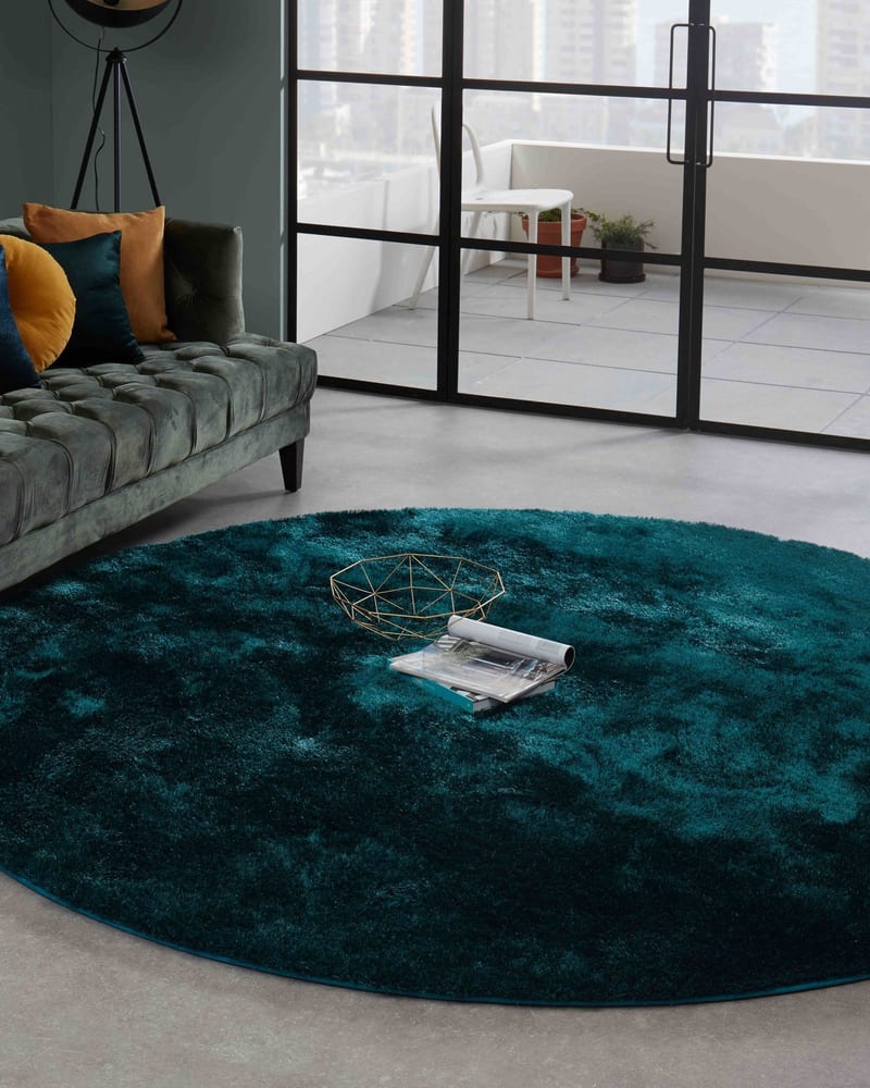 Floorpassion Ross 34 - Rond hoogpolig vloerkleed
