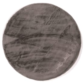 Floorpassion Fay Soft Dark Grey 23 - Rond vloerkleed zacht Floorpassion Fay Soft Dark Grey 23 - Rond vloerkleed zacht