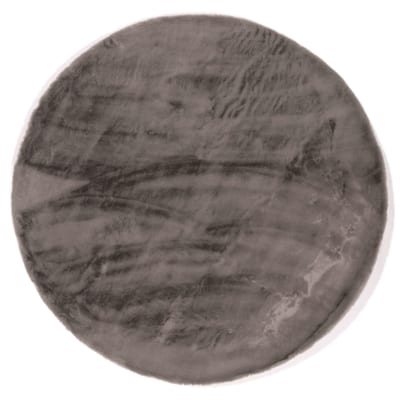 Floorpassion Fay Soft Dark Grey 23 - Rond vloerkleed zacht Floorpassion Fay Soft Dark Grey 23 - Rond vloerkleed zacht