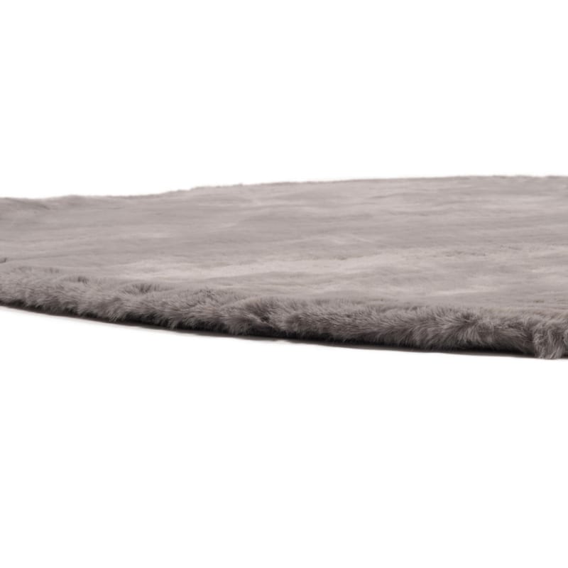 Fay Soft Dark Grey 23 - Rond vloerkleed zacht