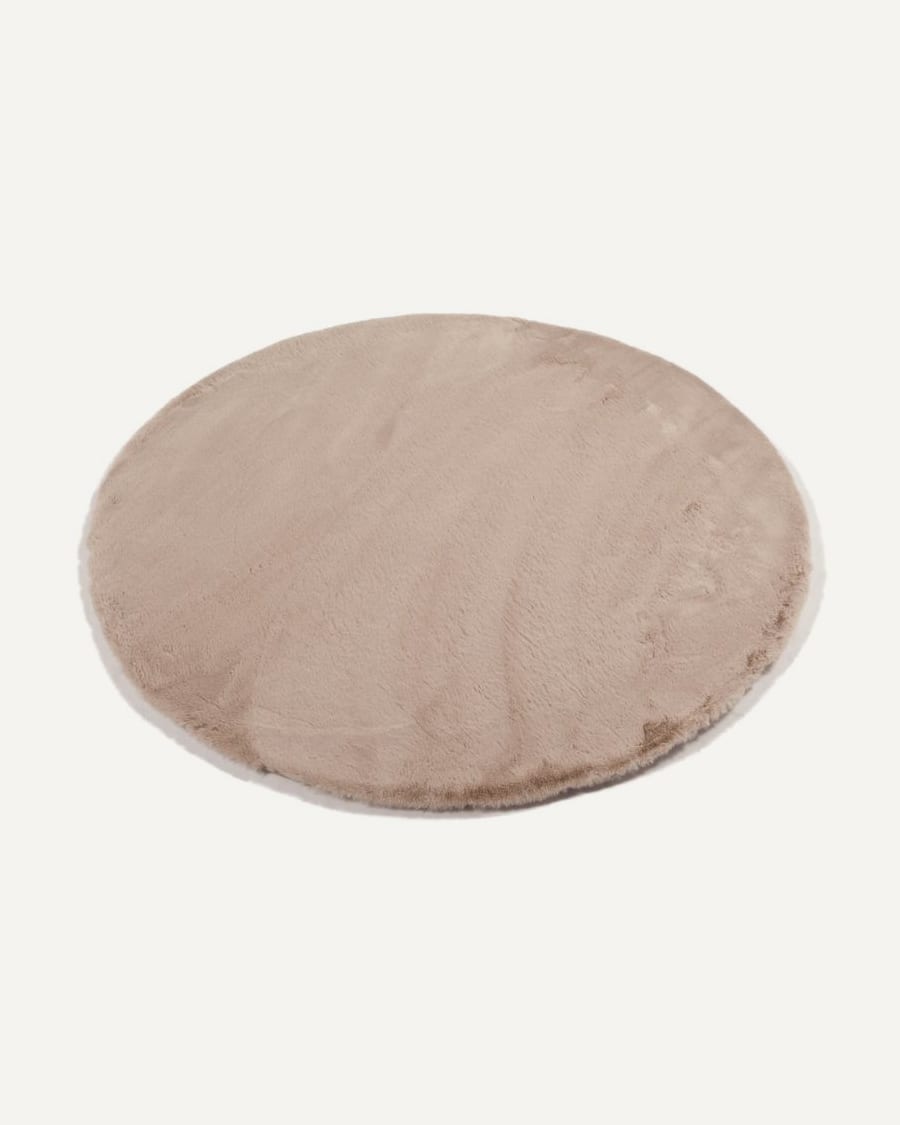 Fay Soft Beige 13 - Rond vloerkleed zacht