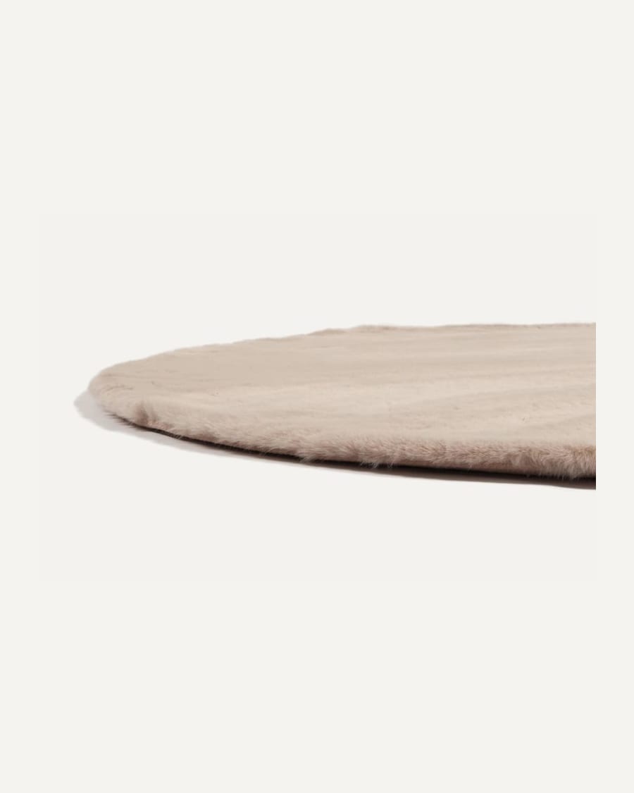 Fay Soft Beige 13 - Rond vloerkleed zacht