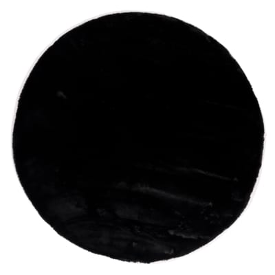 Floorpassion Fay Soft Black 25 - Rond vloerkleed zacht Floorpassion Fay Soft Black 25 - Rond vloerkleed zacht