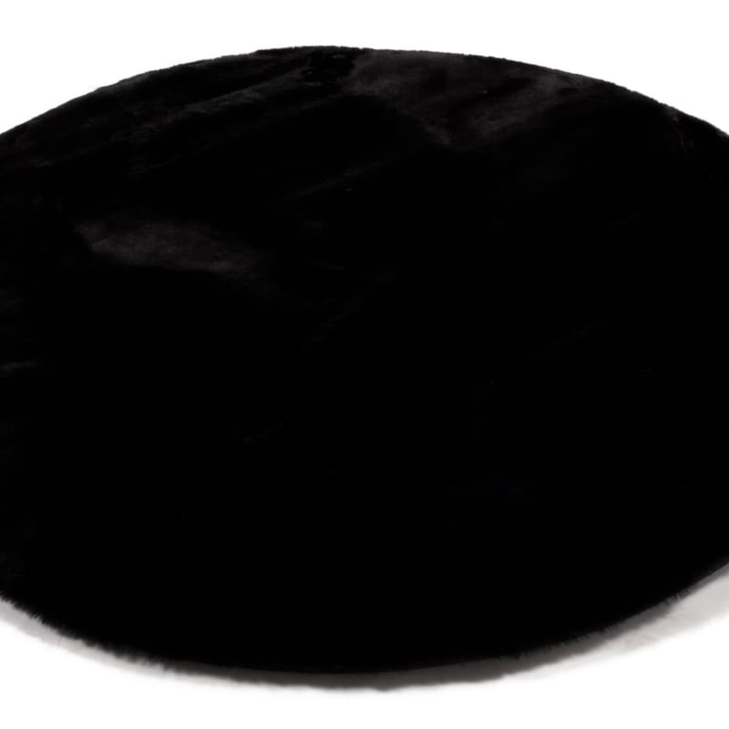 Fay Soft Black 25 - Rond vloerkleed