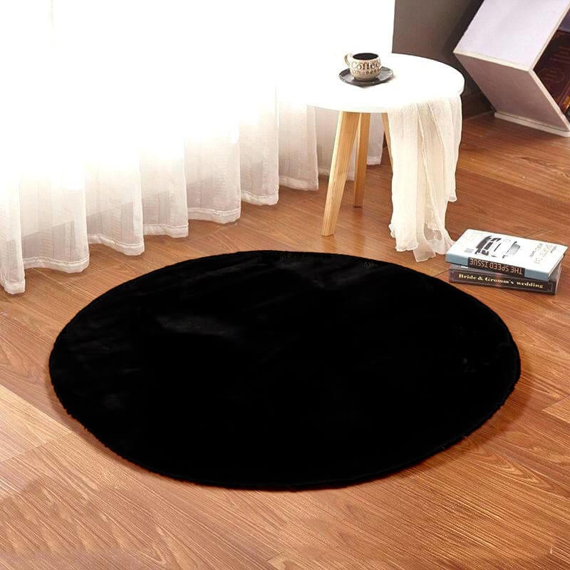 Fay Soft Black 25 - Rond vloerkleed