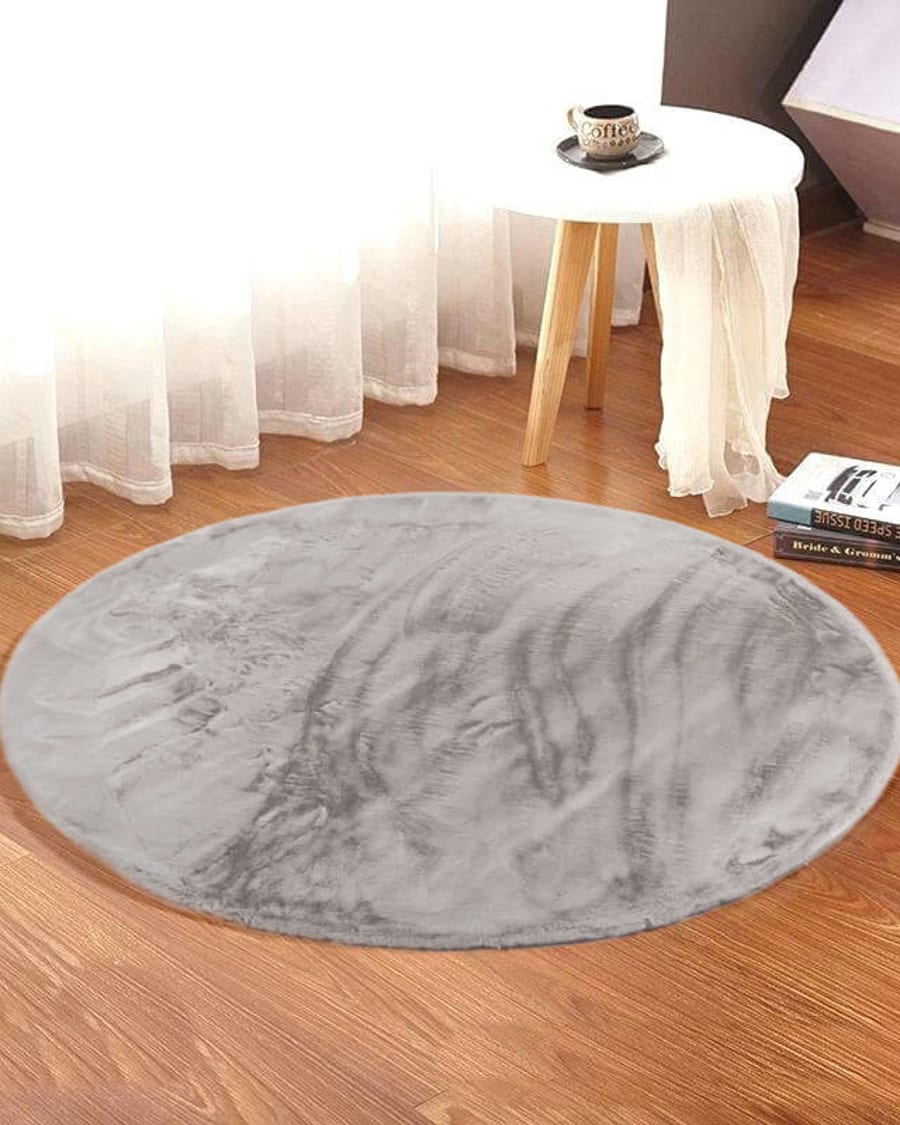 Fay Soft Grey 21 - Rond vloerkleed zacht