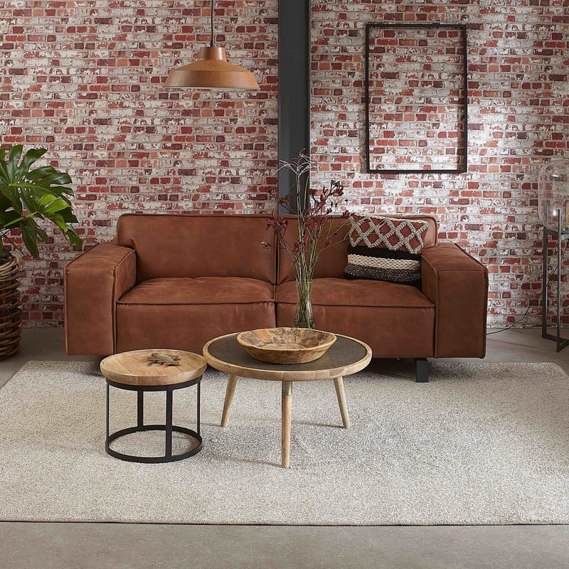 Tore 15 - IJzersterk vloerkleed in Beige kleursamenstelling