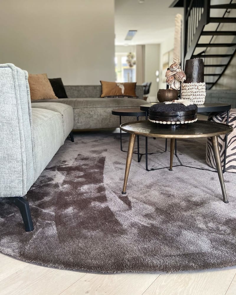 Floorpassion Sandro 23 - Rond hoogpolig vloerkleed Floorpassion Sandro 23 - Rond hoogpolig vloerkleed