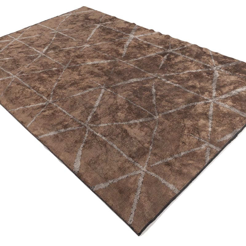 Velours vintage vloerkleed - Radisson 18 - Beige bruin