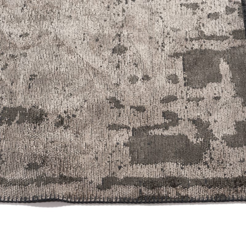 Velours vintage vloerkleed - Rafael 23 in natuurlijk grijs / taupe