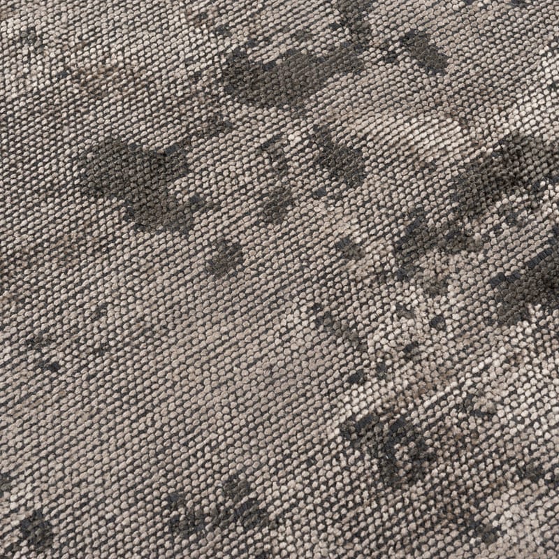 Velours vintage vloerkleed - Rafael 23 in natuurlijk grijs / taupe