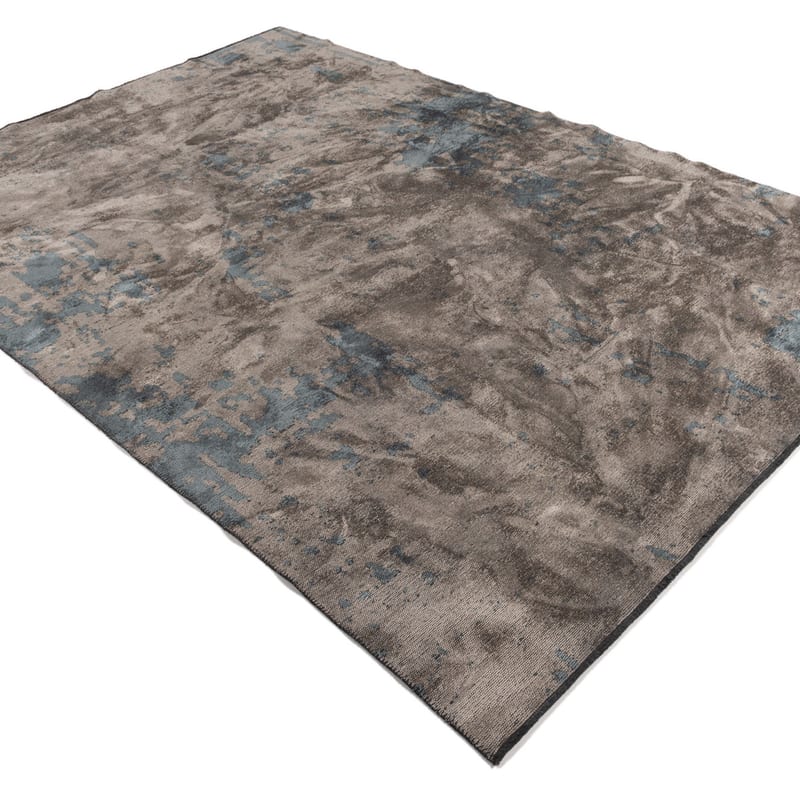 Velours vintage vloerkleed - Rousseau 36 - Donkerblauw