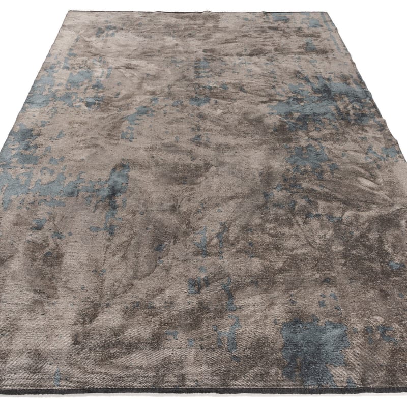 Velours vintage vloerkleed - Rousseau 36 - Donkerblauw